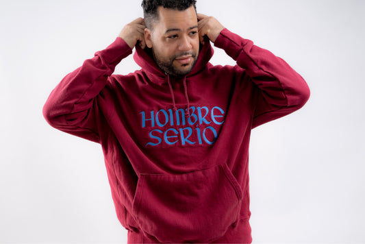 Hombre Serio Bold Logo Sudadera con Capucha